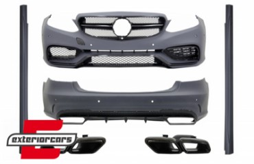 Bodykit & nastavci auspuha E63 AMG dizajn (piano crna) / Mercedes E-klasa W212 Facelift (2013-2016), COCBMBW212FAMGBS63