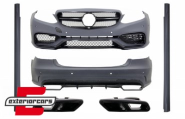 Bodykit & nastavci auspuha E63 AMG dizajn (piano crna) / Mercedes E-klasa W212 Facelift (2013-2016), COCBMBW212FAMGBS65