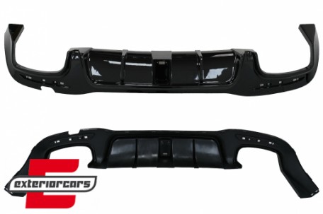 Bodykit prednji lip & difuzor zraka (piano crna) / Mercedes S-klasa W222 Facelift S65 S63 (07.2017-08.2020), CBMBW222S63FB