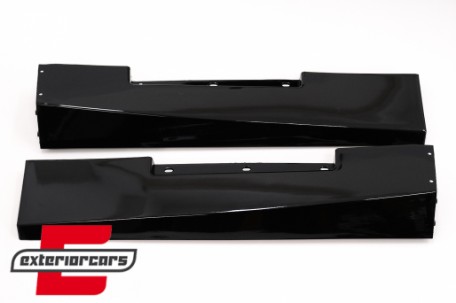 Bodykit prednji lip & difuzor zraka (piano crna) / Mercedes S-klasa W222 Facelift S65 S63 (07.2017-08.2020), CBMBW222S63FB