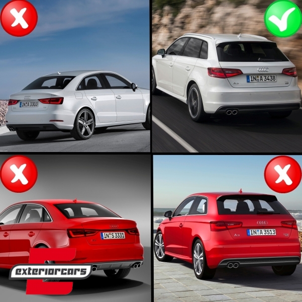 Bodykit RS3 dizajn / Audi A3 8V (2012-2015) Sportback Hatchback, COCBAUA38VRH