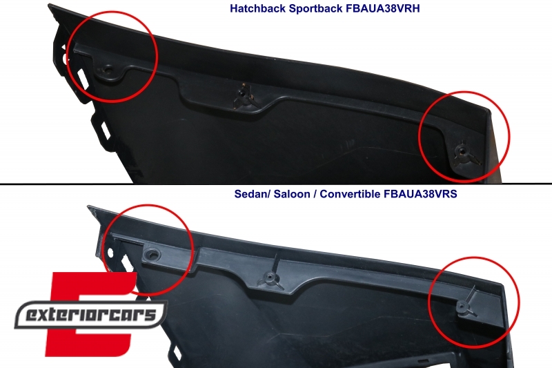Bodykit RS3 dizajn / Audi A3 8V (2012-2015) Sportback Hatchback, COCBAUA38VRH