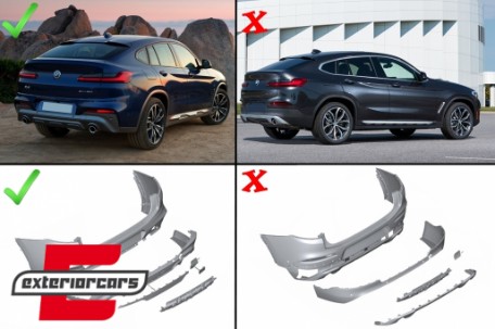 Bodykit X4M Competition dizajn / BMW X4 SUV G02 (2018-2020), CBBMX4G02M