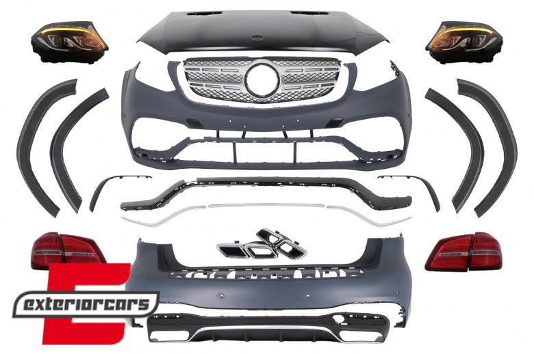 Bodykit za pretvorbu u 2016 GLS63 AMG dizajn / Mercedes GL-klasa X166 (2012-2016), CBMBX166NL