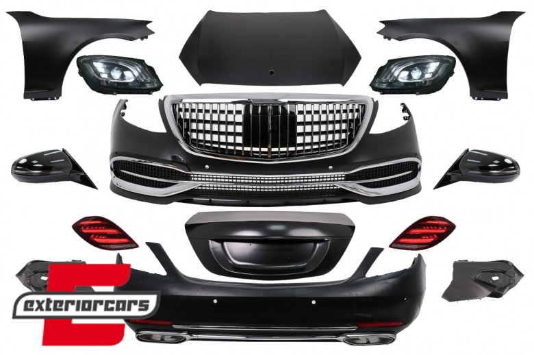 Bodykit za pretvorbu u 2018 W222 Maybach dizajn / Mercedes S-klasa W221 (2005-2013), CBMBW221NL
