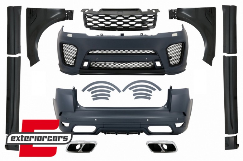 Bodykit za pretvorbu u 2019 SVR dizajn / Range Rover Sport L494 (2013-2017), CBRRSL494SVRFL