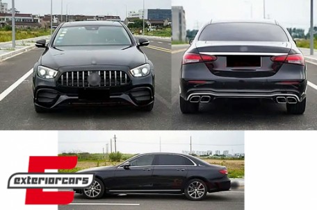 Bodykit za pretvorbu u Facelift 2020 E63s AMG dizajn / Mercedes E-klasa W213 (2016-2019), CBMBW213A63F