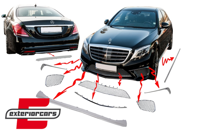 Chrome paket S65 AMG dizajn / Mercedes S-klasa W222 (2013-2017), CPMBW222CH
