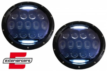 CREE LED prednji farovi Amber Halo DRL 7 Inch / Jeep Wrangler TJ & JK (1997-2018), HLU7INCHLN1