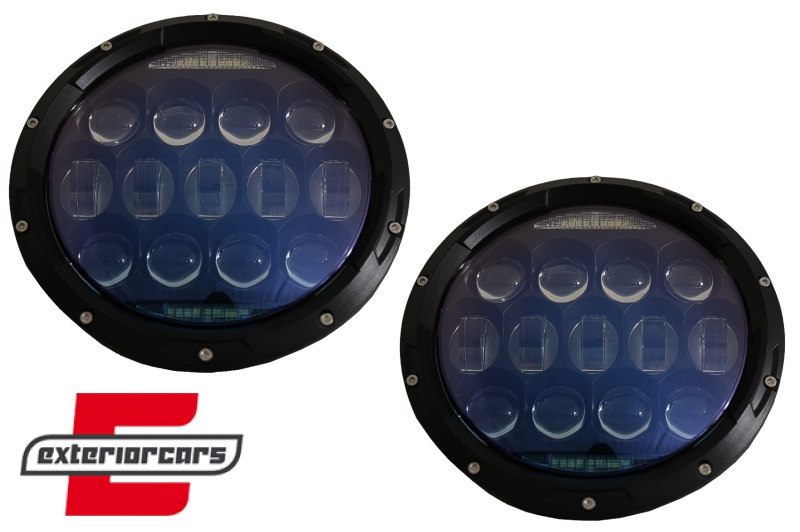 CREE LED prednji farovi Amber Halo DRL 7 Inch / Jeep Wrangler TJ & JK (1997-2018), HLU7INCHLN1