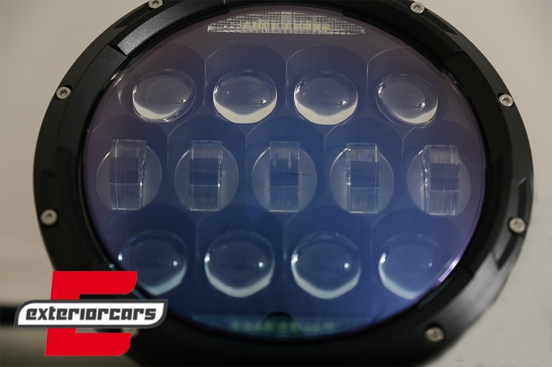 CREE LED prednji farovi Amber Halo DRL 7 Inch / Jeep Wrangler TJ & JK (1997-2018), HLU7INCHLN1