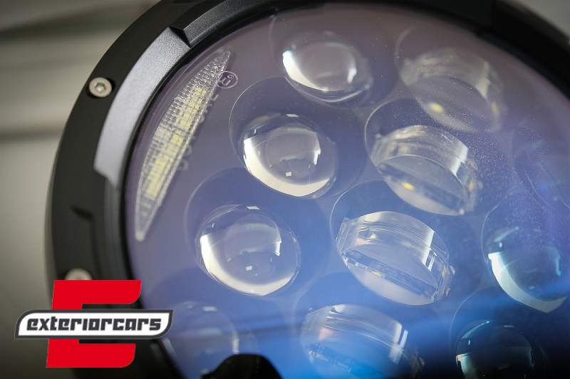 CREE LED prednji farovi Amber Halo DRL 7 Inch / Jeep Wrangler TJ & JK (1997-2018), HLU7INCHLN1