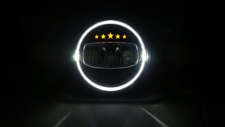 CREE LED prednji farovi Angel Eye DRL 5 Stars dizajn / Jeep Wrangler JK TJ LJ JL (1997-2017), HLU7INCHJ8