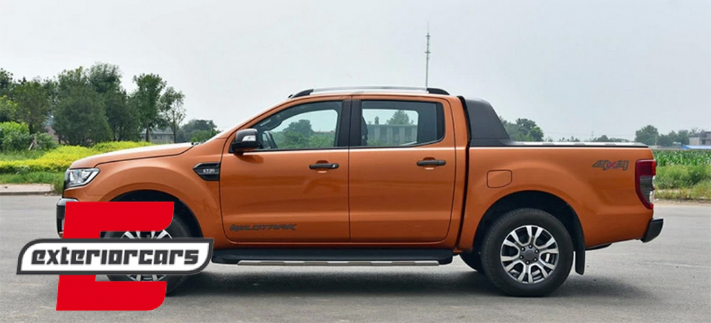 Dekorativni krovni nosači (aluminij) / Ford Ranger T6 T7 T8 Double Cabin (2012-2020), RRFRANT6