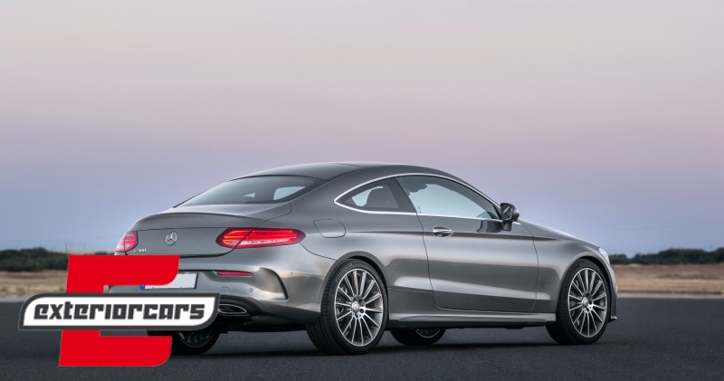 Difuzor zraka C63 AMG dizajn / Mercedes C-klasa C205 A205 Coupe Cabrio (2014-2019), RDMBC205C63