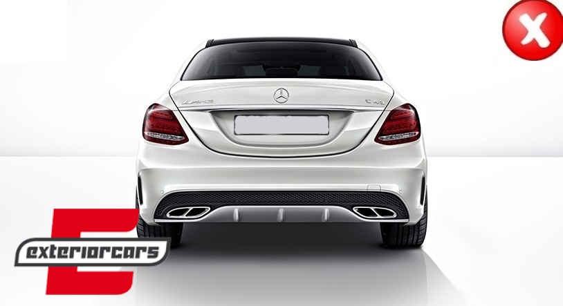 Difuzor zraka C63 AMG dizajn / Mercedes C-klasa W205 S205 Standard (2014-2018), RDMBW205N