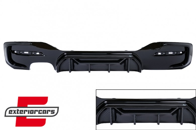 Difuzor zraka Competition dizajn (piano crna/carbon) / BMW serije 1 F20 F21 LCI (2015-06.2019), RDBMF20MCPBMC