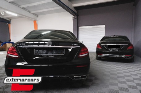 Difuzor zraka E63 AMG dizajn (crna) / Mercedes E-klasa W213 S213 Standard (2016-2019), RDMBW213ANCPB