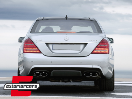 Difuzor zraka Facelift S63 S65 AMG dizajn (mat crna) / Mercedes S-klasa W221 (2006-2013), RDMBW221