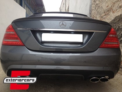 Difuzor zraka Facelift S63 S65 AMG dizajn (mat crna) / Mercedes S-klasa W221 (2006-2013), RDMBW221