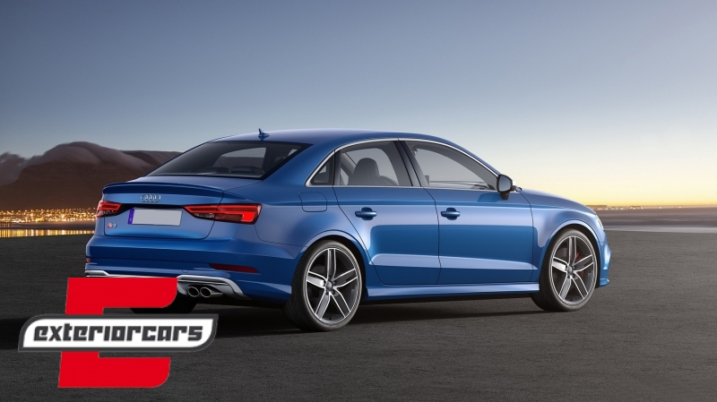 Difuzor zraka & ispušni sustav S3 dizajn / Audi A3 8V Facelift limuzina cabrio (2016-2019) S line, CORDAUA38VFSSESB