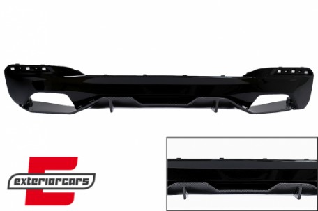 Difuzor zraka M-Performance dizajn (piano crna/carbon) / BMW serije 5 G30 G31 limuzina karavan (2017-2024), RDBMG30MPCFWT