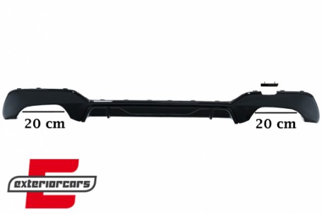 Difuzor zraka M340i dizajn (piano crna) / BMW serije 3 G20 G28 limuzina G21 karavan (2018-2022), RDBMG20MPBBT