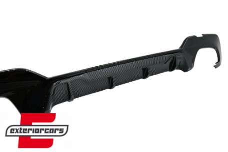 Difuzor zraka M340i M look (piano crna/carbon) / BMW serije 3 G20 G28 limuzina G21 karavan (2018-06.2022), RDBMG20MPCFBT
