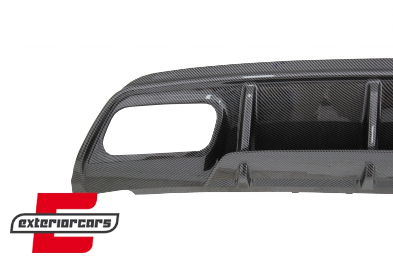 Difuzor zraka & nastavci auspuha A45 AMG dizajn (Carbon look) / Mercedes A-klasa W176 (2013-2018), CORDMBW176FCFA45C