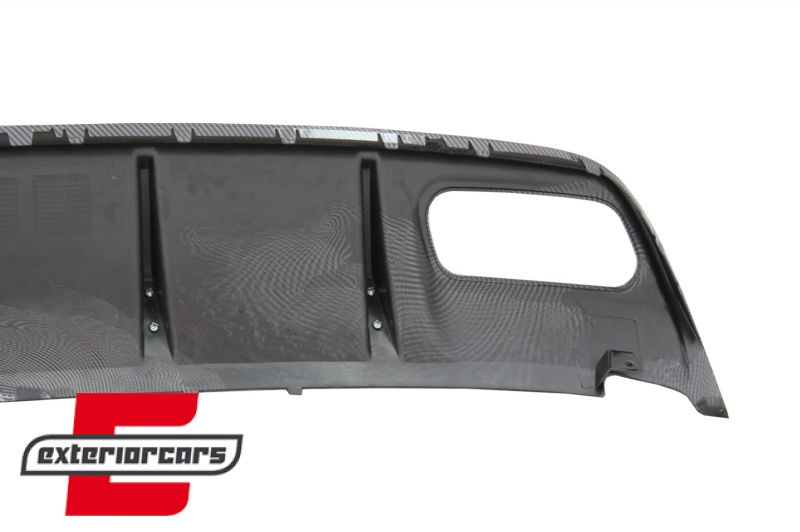 Difuzor zraka & nastavci auspuha A45 AMG dizajn (Carbon look) / Mercedes A-klasa W176 (2013-2018), CORDMBW176FCFA45C