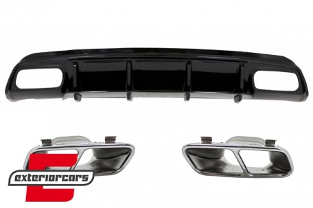 Difuzor zraka & nastavci auspuha A45 AMG dizajn / Mercedes A-klasa W176 (2012-2018), CORDMBW176FA45