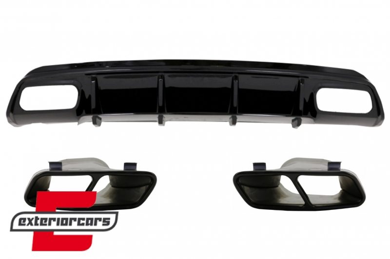 Difuzor zraka & nastavci auspuha A45 AMG dizajn / Mercedes A-klasa W176 (2012-2018), CORDMBW176FA45B