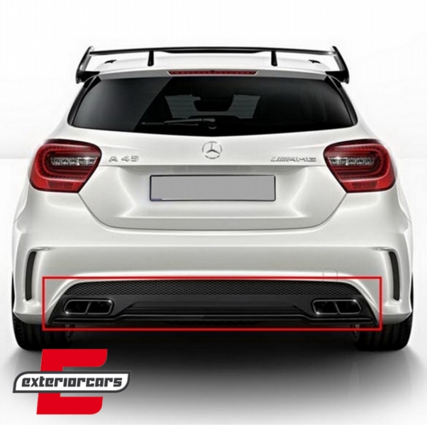 Difuzor zraka & nastavci auspuha A45 AMG dizajn / Mercedes A-klasa W176 (2012-2018), CORDMBW176FA45B