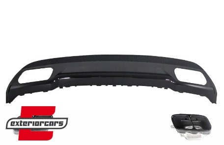 Difuzor zraka & nastavci auspuha A45 AMG dizajn / Mercedes A-klasa W176 (2012-2018), RDMBW176AMGB