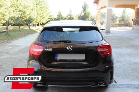 Difuzor zraka & nastavci auspuha A45 AMG dizajn / Mercedes A-klasa W176 (2012-2018), RDMBW176AMGB
