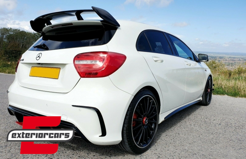 Difuzor zraka & nastavci auspuha A45 AMG Facelift dizajn (Red Edition) / Mercedes W176 A-klasa (2012-2018), CORDMBW176FRTYB