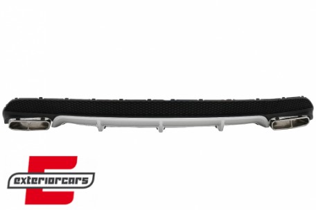 Difuzor zraka & nastavci auspuha AMG dizajn (crna/srebrna) / Mercedes CLA W117 (2013-2018), RDMBW117AMG