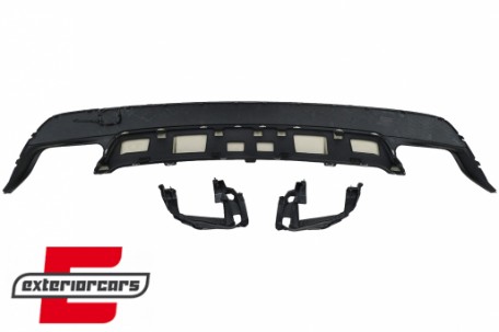 Difuzor zraka & nastavci auspuha AMG dizajn (crna/srebrna) / Mercedes CLA W117 (2013-2018), RDMBW117AMG