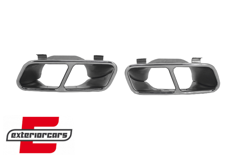 Difuzor zraka & nastavci auspuha AMG dizajn (crna/srebrna) / Mercedes CLA W117 (2013-2018), RDMBW117AMG