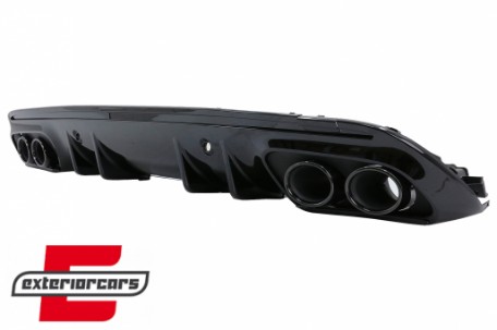 Difuzor zraka & nastavci auspuha C43 AMG dizajn Night paket / Mercedes C-klasa W205 S205 Sport Line (2014-2020), RDMBW205C43B