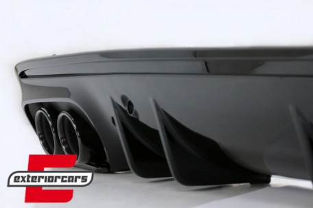 Difuzor zraka & nastavci auspuha C43 AMG dizajn Night paket / Mercedes C-klasa W205 S205 Sport Line (2014-2020), RDMBW205C43B