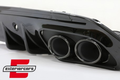 Difuzor zraka & nastavci auspuha C43 AMG dizajn Night paket / Mercedes C-klasa W205 S205 Sport Line (2014-2020), RDMBW205C43B