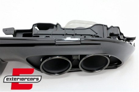 Difuzor zraka & nastavci auspuha C43 AMG dizajn Night paket / Mercedes C-klasa W205 S205 Sport Line (2014-2020), RDMBW205C43B