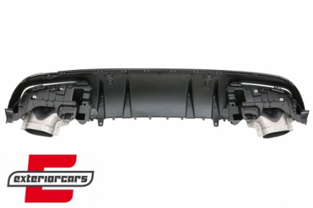 Difuzor zraka & nastavci auspuha C43 AMG dizajn Night paket / Mercedes C-klasa W205 S205 Sport Line (2014-2020), RDMBW205C43B