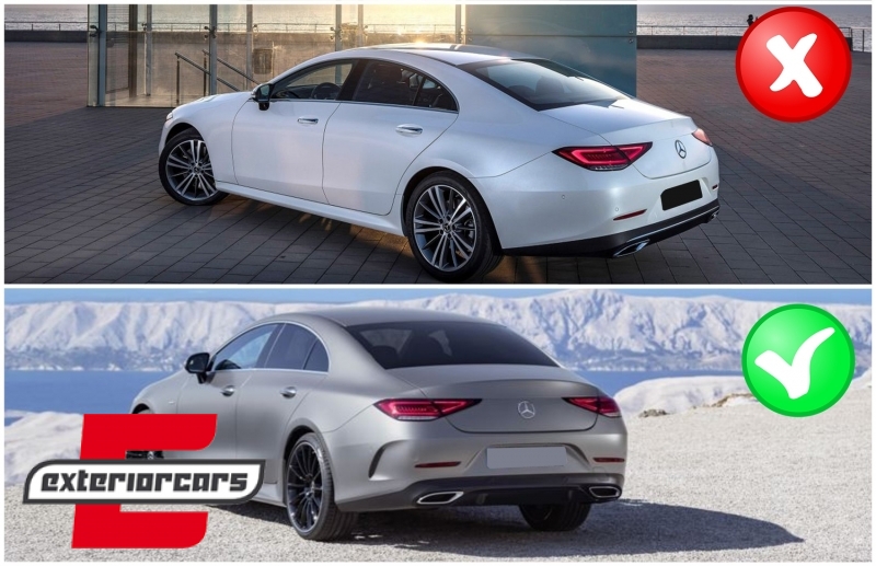 Difuzor zraka & nastavci auspuha CLS53 AMG dizajn Night paket / Mercedes CLS-klasa C257 (2018-2023), 43902
