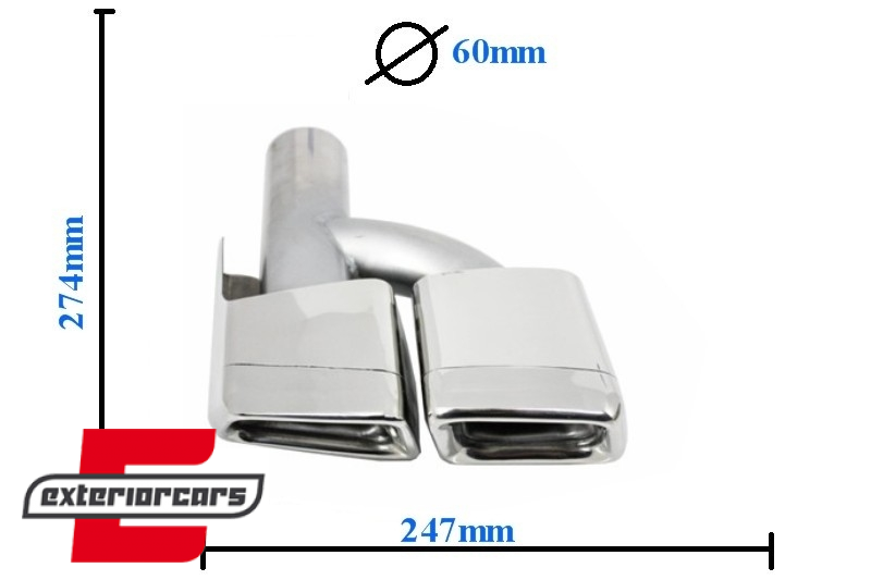 Difuzor zraka & nastavci auspuha CLS63 AMG dizajn / Mercedes CLS limuzina W218 (2011-2017), CORDMBW218AMGTY