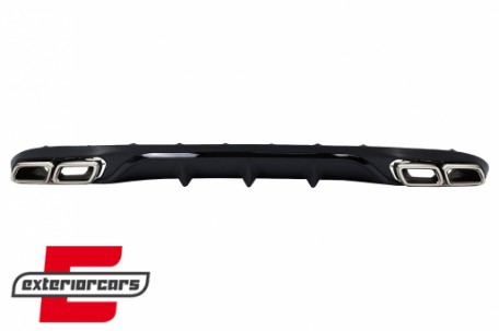 Difuzor zraka & nastavci auspuha E63 AMG dizajn (chrome) / Mercedes E-klasa W213 S213 Standard (2016-2019), CORDMBW213ANCPB