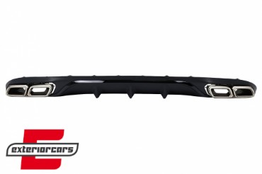 Difuzor zraka & nastavci auspuha E63 AMG dizajn (chrome) / Mercedes E-klasa W213 S213 Standard (2016-2019), CORDMBW213ANCPB