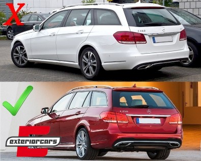 Difuzor zraka & nastavci auspuha E63 AMG dizajn / Mercedes E-klasa W212 S212 Facelift (2013-2016), 40021