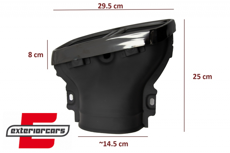 Difuzor zraka & nastavci auspuha E63s AMG dizajn Night paket / Mercedes E-klasa W213 Sport Line (2016-2019), CORDMBW213BTYBS